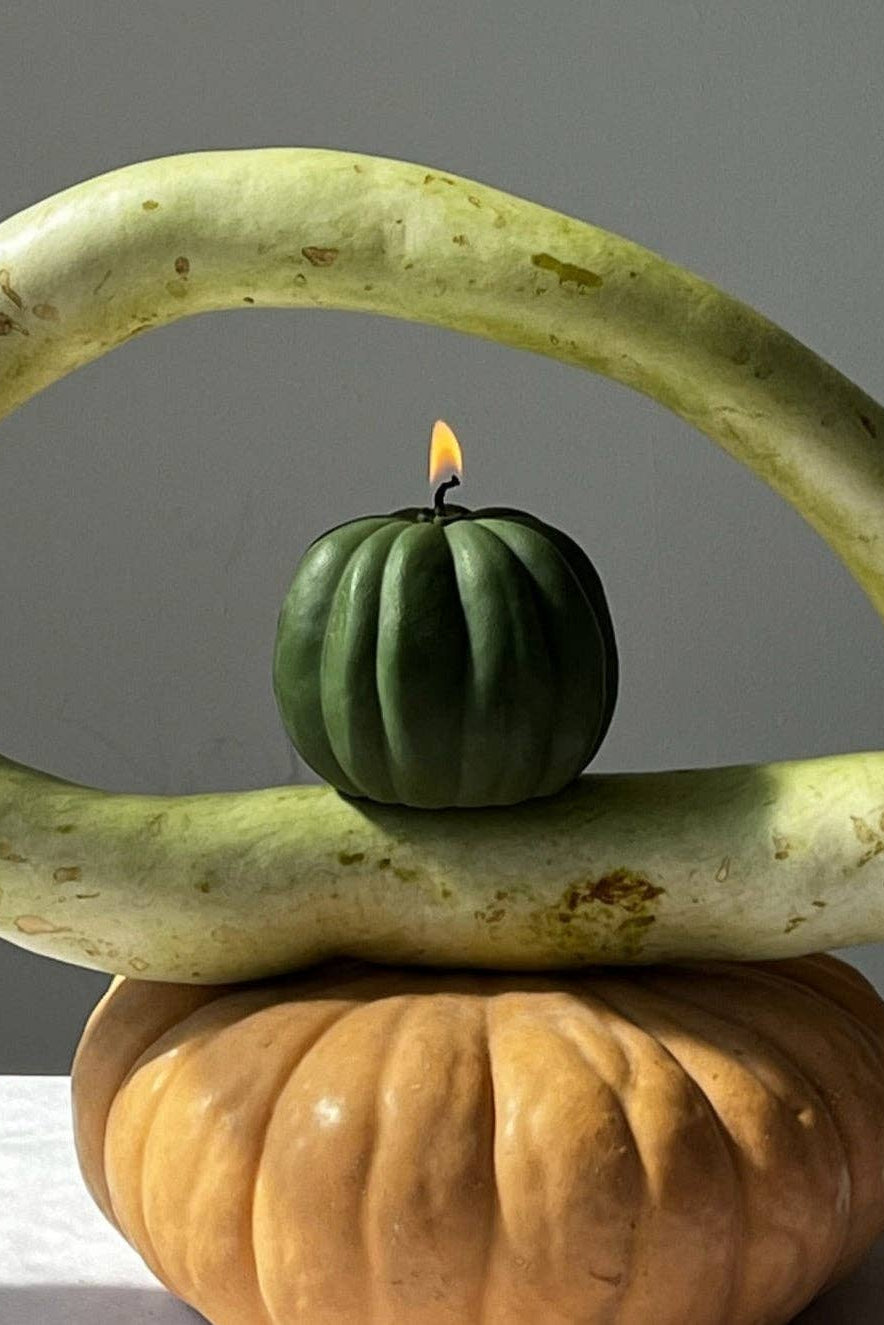 Pumpkin Candle - Green Candles Scandles Green Pumpkin Pie