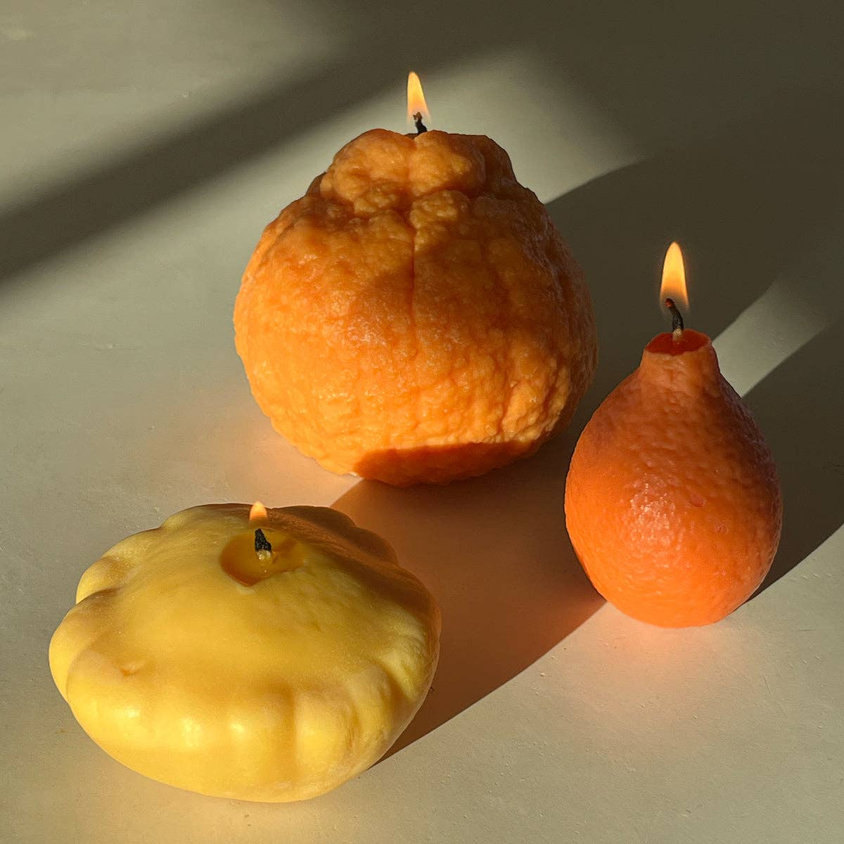 Large Dekopon Orange Candle Candles Scandles