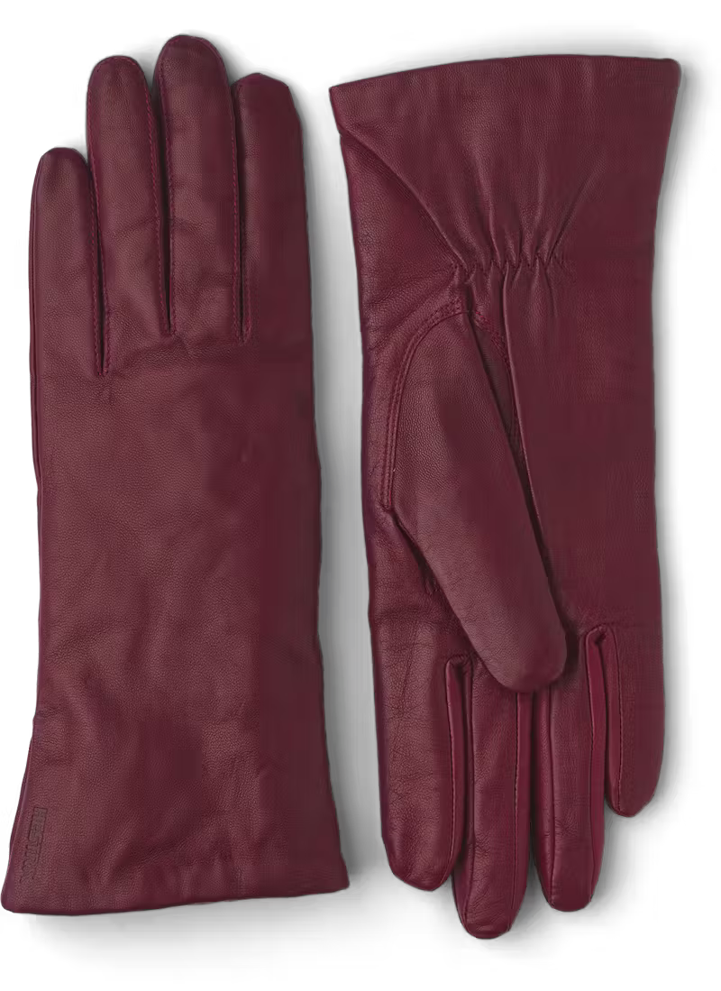 Elisabeth Leather Gloves Accessories HESTRA Dark Red 8