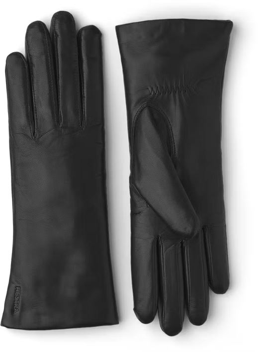 Elisabeth Leather Gloves - Black Accessories HESTRA 6