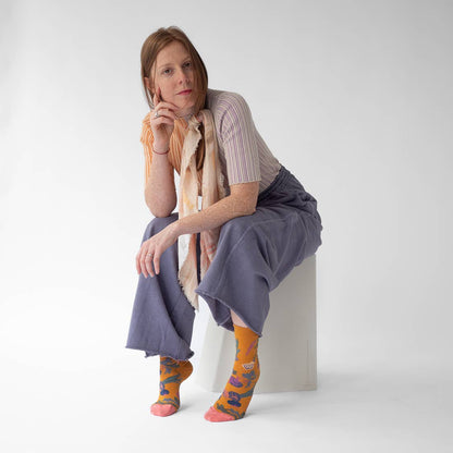 Ochre Bettrave Sock Bonne Maison