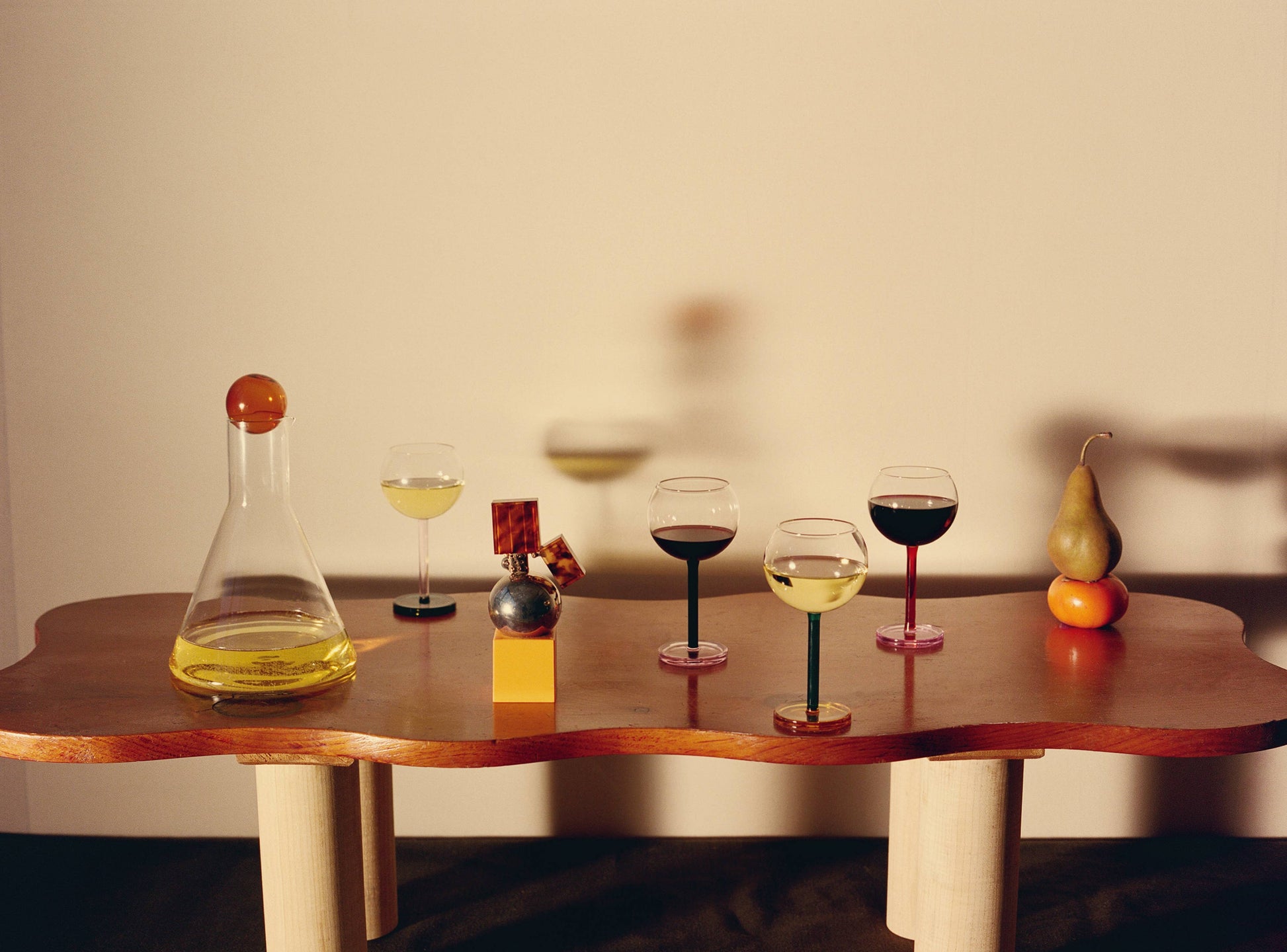 Bilboquet Wine Glasses, Golden Hour Home Sophie Lou Jacobsen