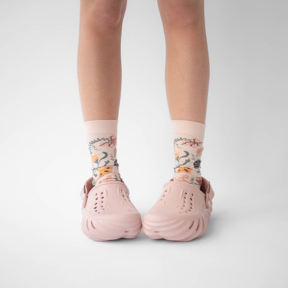 Indian Pink Button Sock Bonne Maison