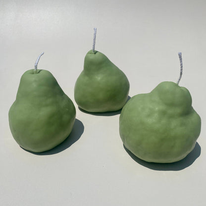Pear Candle Candles Scandles 3 Pack of Pear Green Pear
