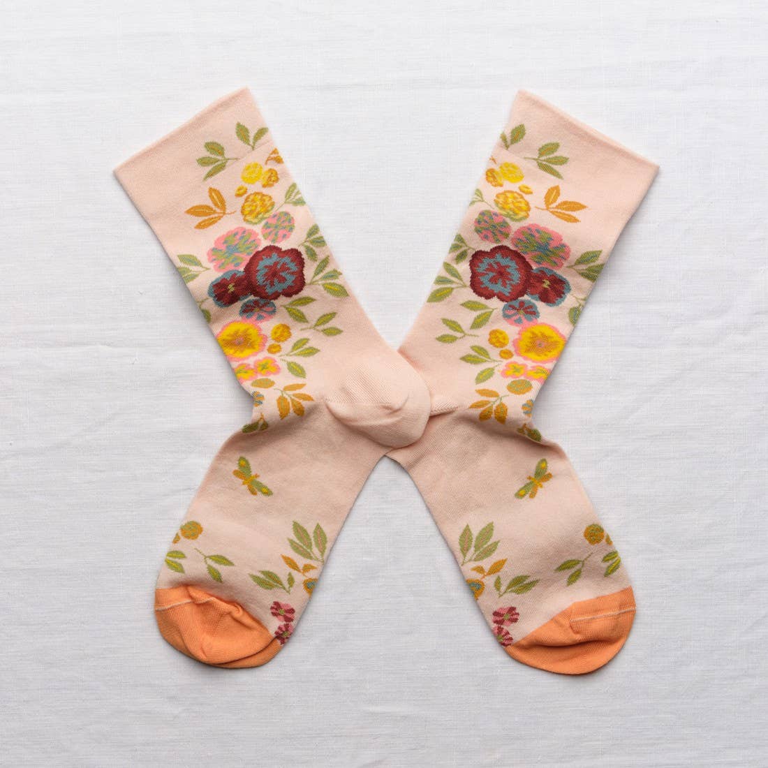Socks Pensée Pink Bouton Bonne Maison 36/38