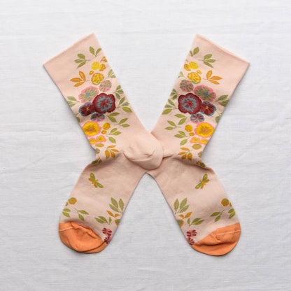 Socks Pensée Pink Bouton Bonne Maison 36/38