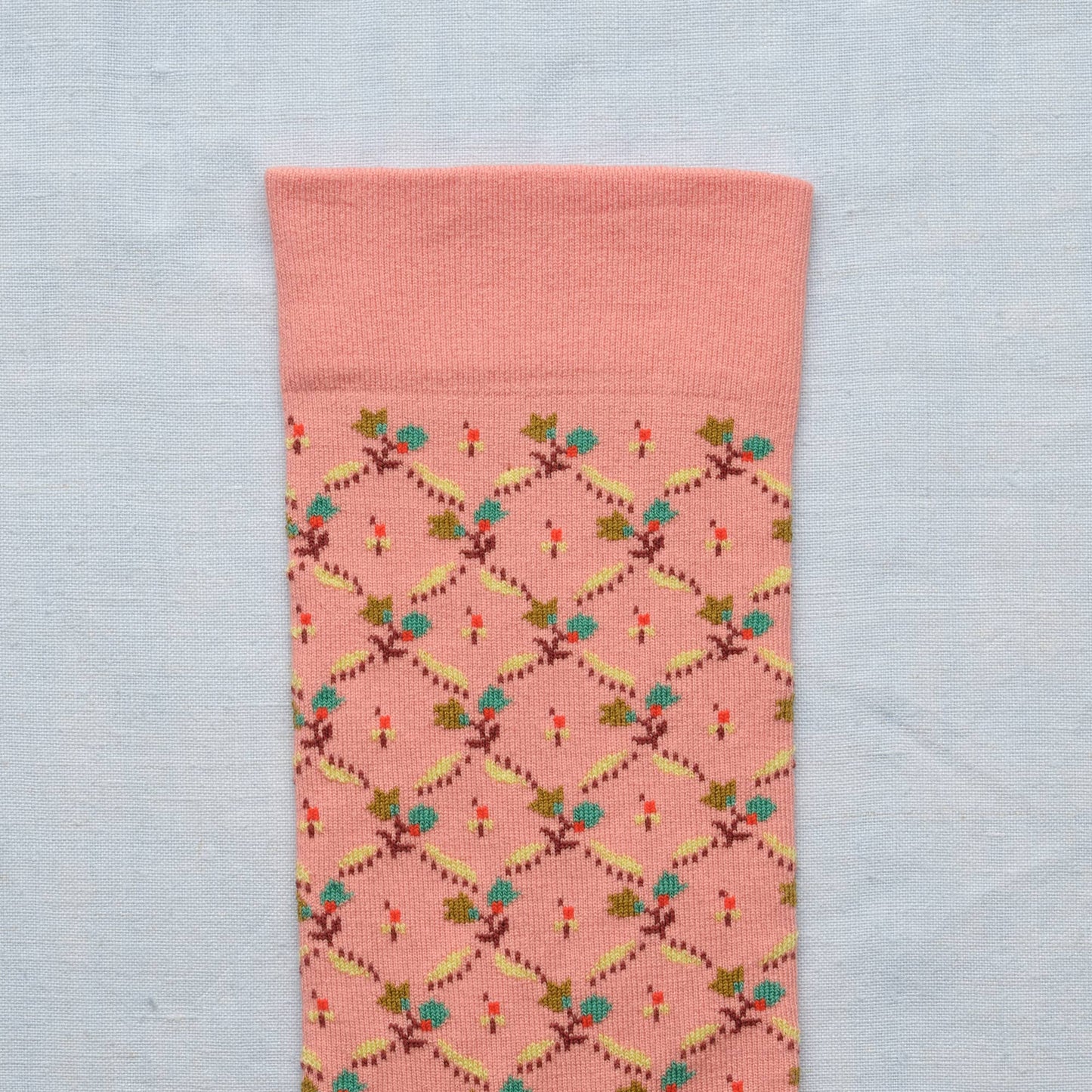 Socks Trellis Fleuri Pink Poudre Bonne Maison