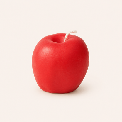 Apple Candle - Red Candles Scandles Single Apple Red Apple Harvest