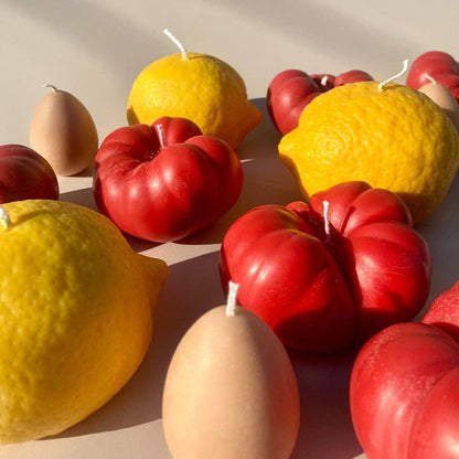 Heirloom Tomato Candles - Red Candles Scandles