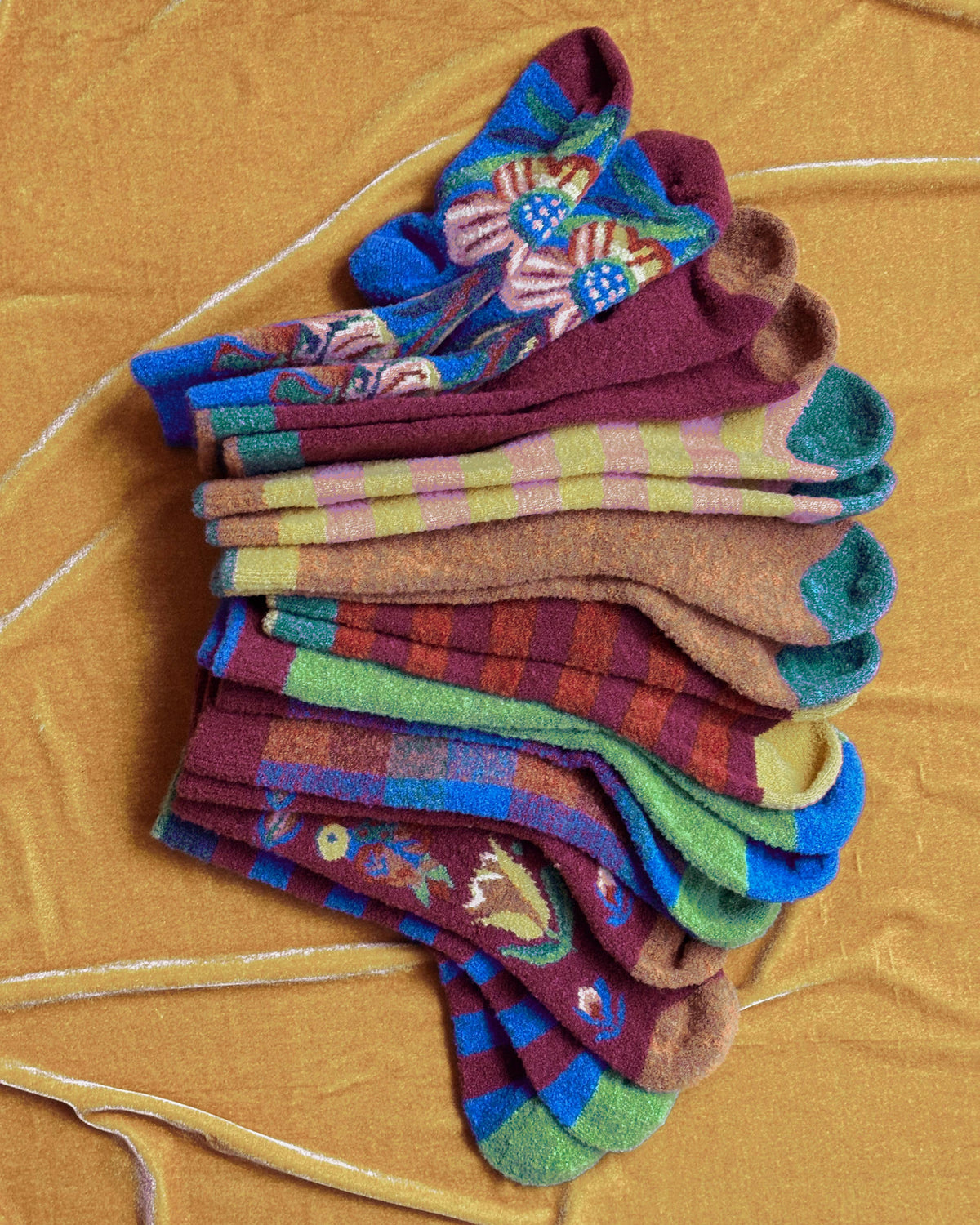 Mousse Honey Striped Socks Socks Bonne Maison