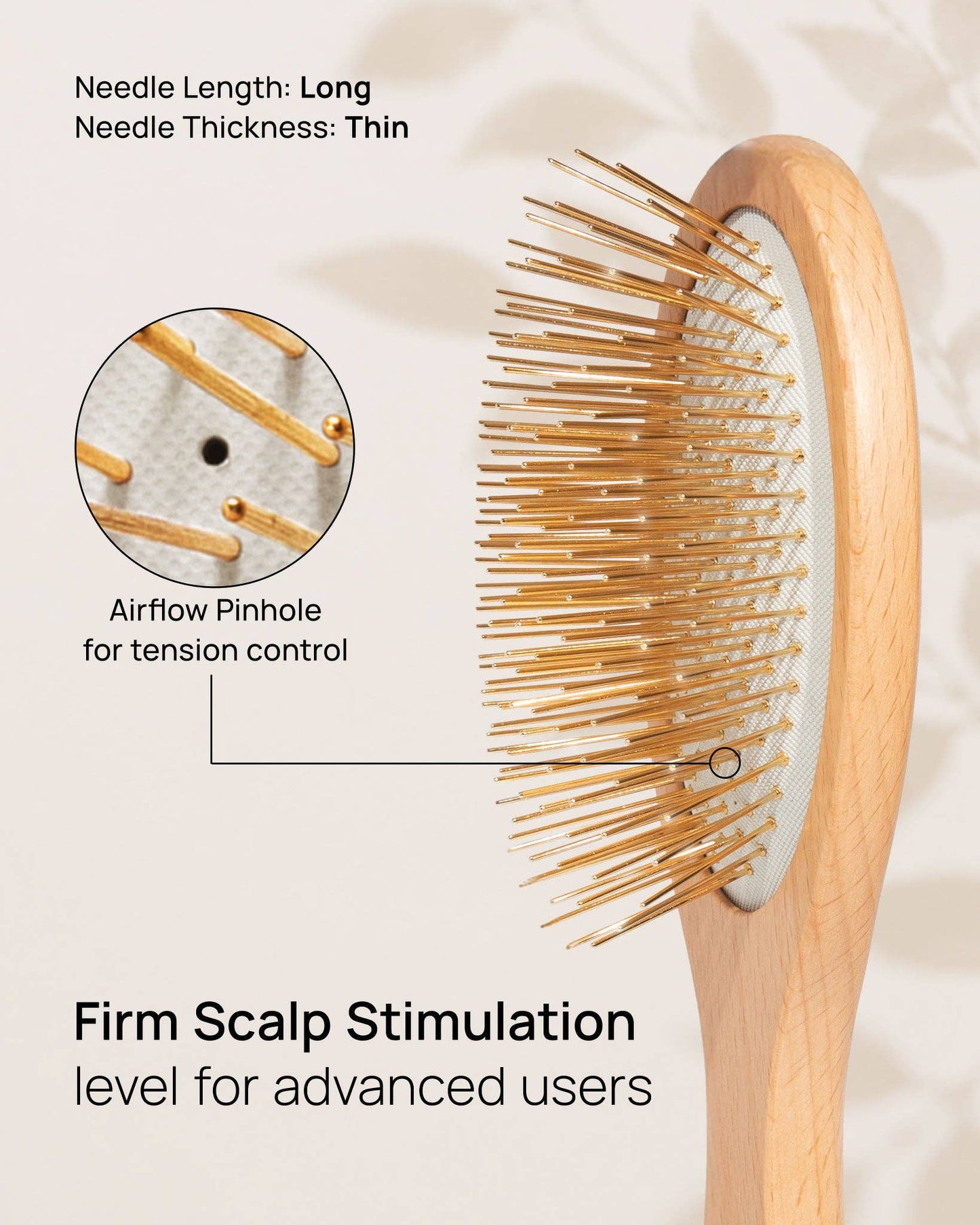 Large Gua Sha Brush: Classic Beechwood Snow Fox Skincare