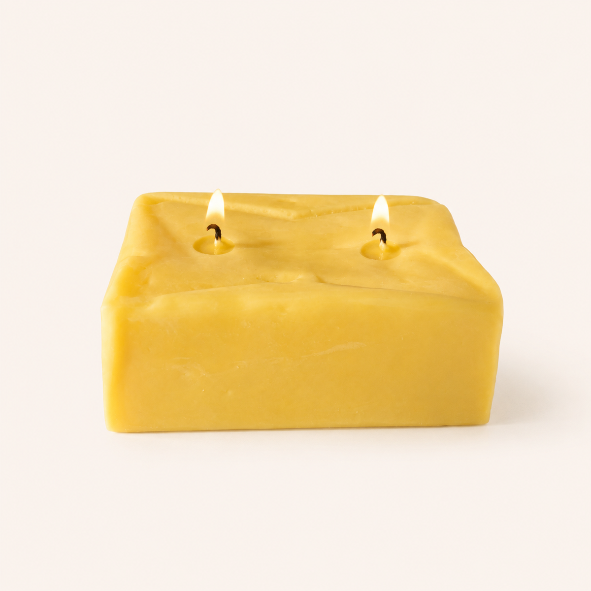 Butter Candle Candles Scandles Single Butter Yellow Unscented (Natural Soy)