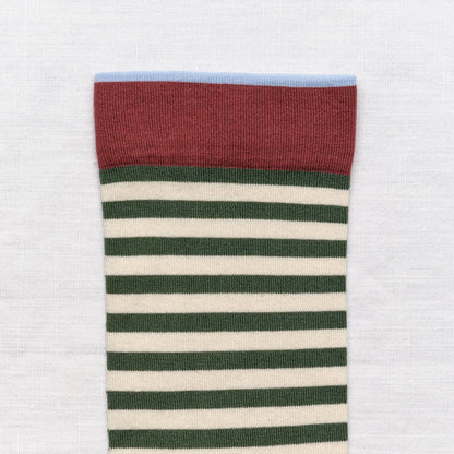 Spruce Stripe Sock Bonne Maison