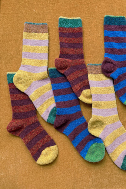 Mousse Rust Striped Socks Socks Bonne Maison