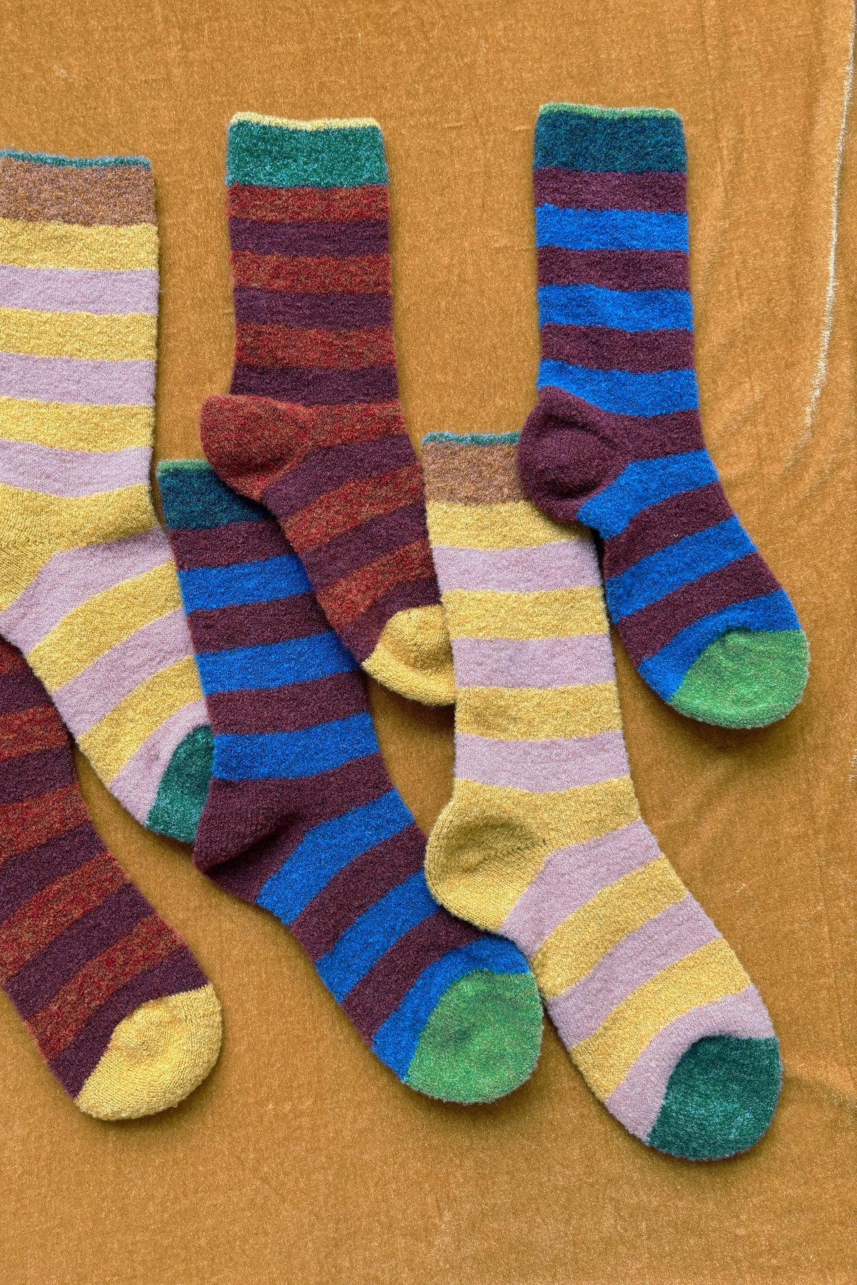 Mousse Indigo Striped Socks Socks Bonne Maison