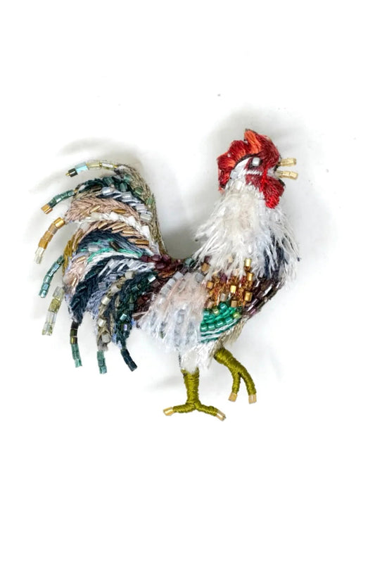 Aurora Rooster Brooch Pin Accessories Trovelore