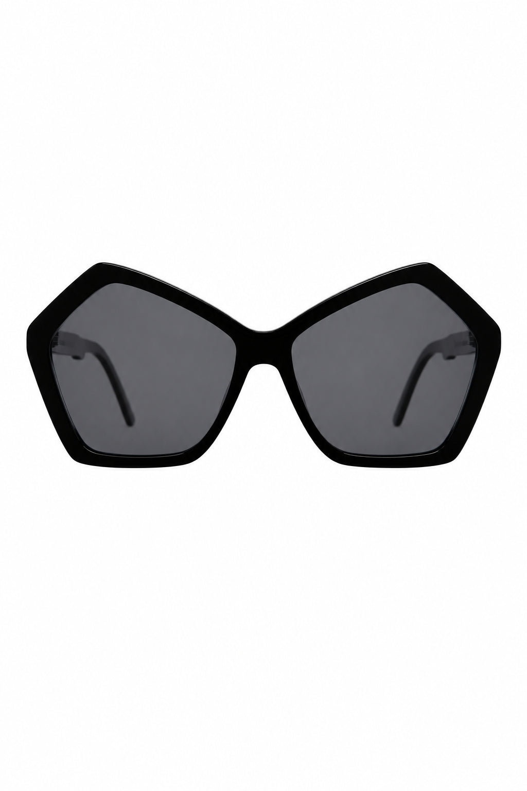 Barbra 55 Sunglasses Black/Grey Flat