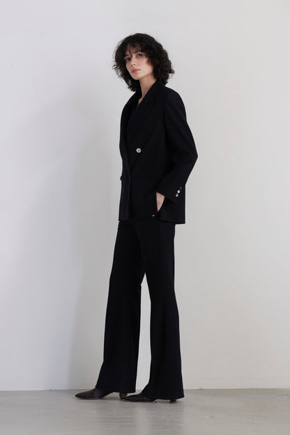 SAMPLE FW26 - Charlie Double Breasted Blazer in Wool - Black Samples CHRISTINE ALCALAY