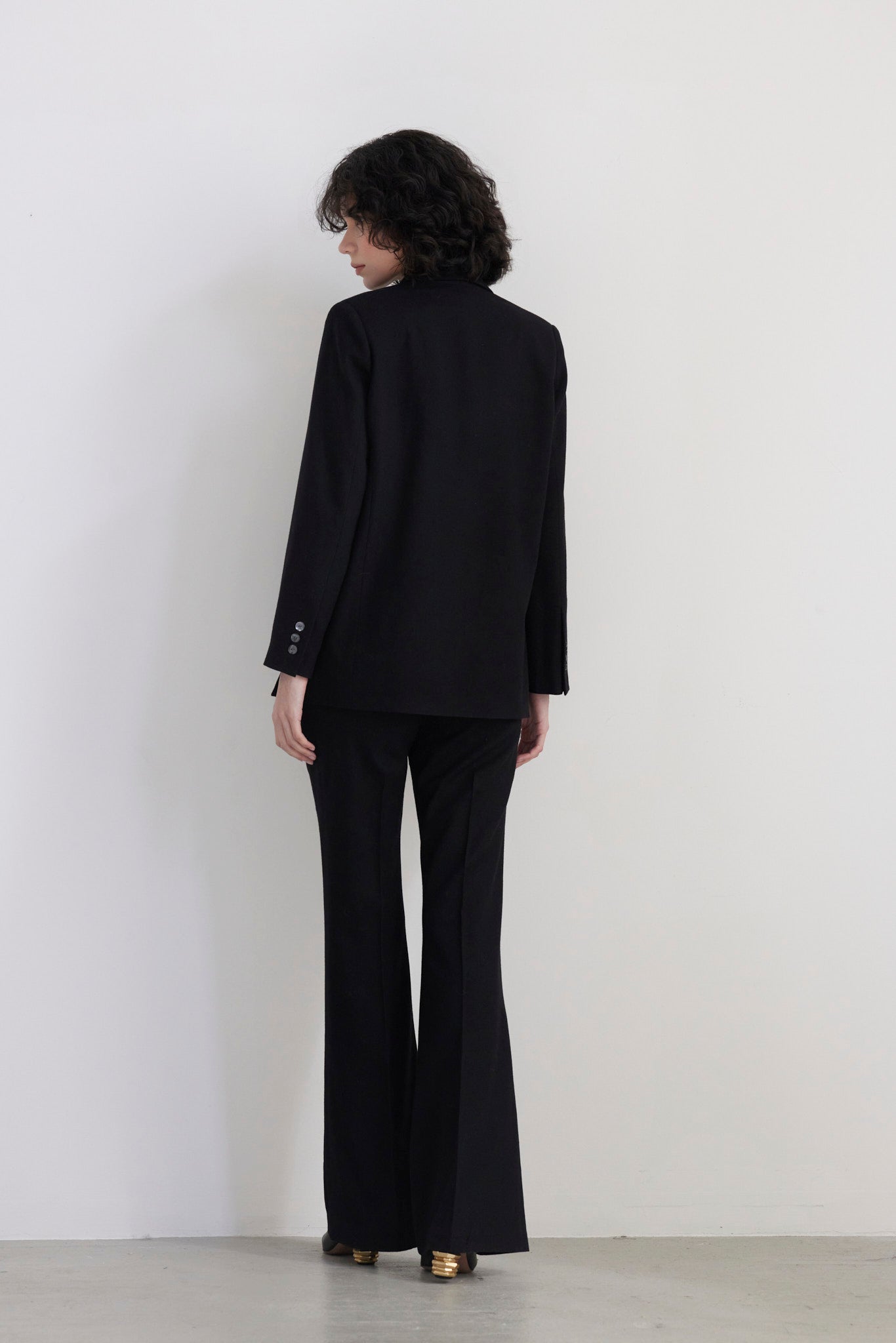 SAMPLE FW26 - Charlie Double Breasted Blazer in Wool - Black Samples CHRISTINE ALCALAY