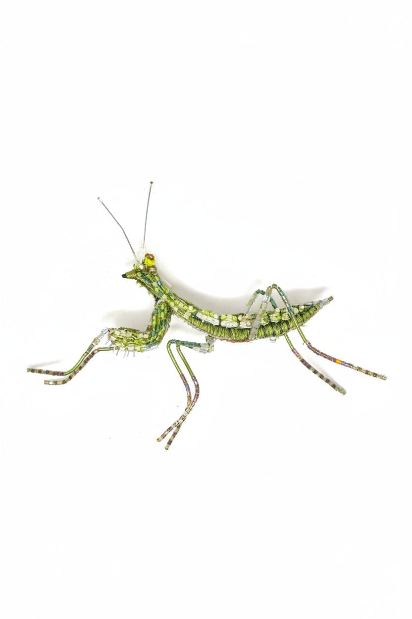 Green Mantid Brooch Pin Accessories Trovelore