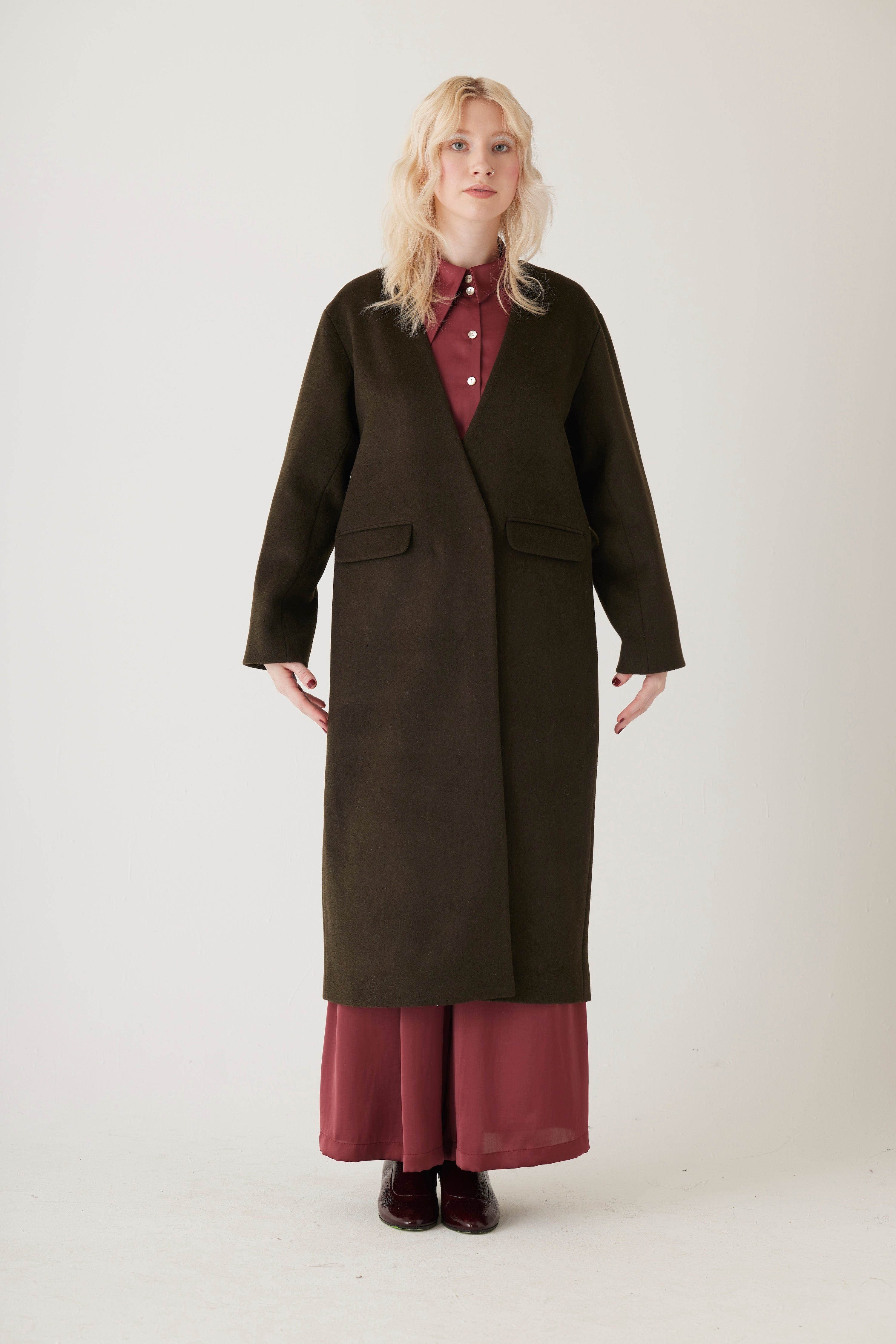 Nima Coat in Wool Blend – CHRISTINE ALCALAY