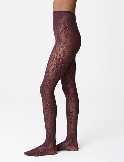 Rosa Lace Tights - Huckleberry Hosiery Swedish Stockings