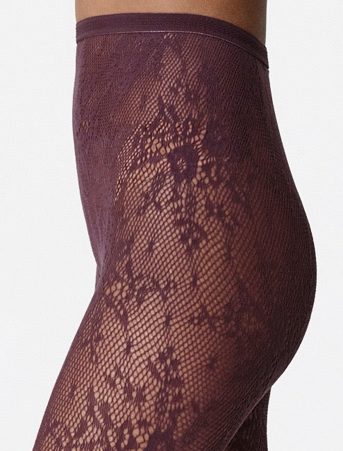 Rosa Lace Tights - Huckleberry Hosiery Swedish Stockings