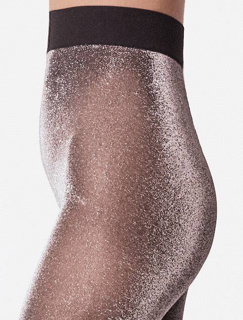 Tora Shimmery Tights- Mauve Hosiery Swedish Stockings