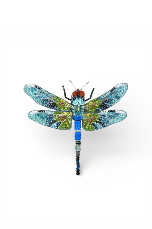 Blue Emperor Dragonfly Brooch Pin Accessories Trovelore