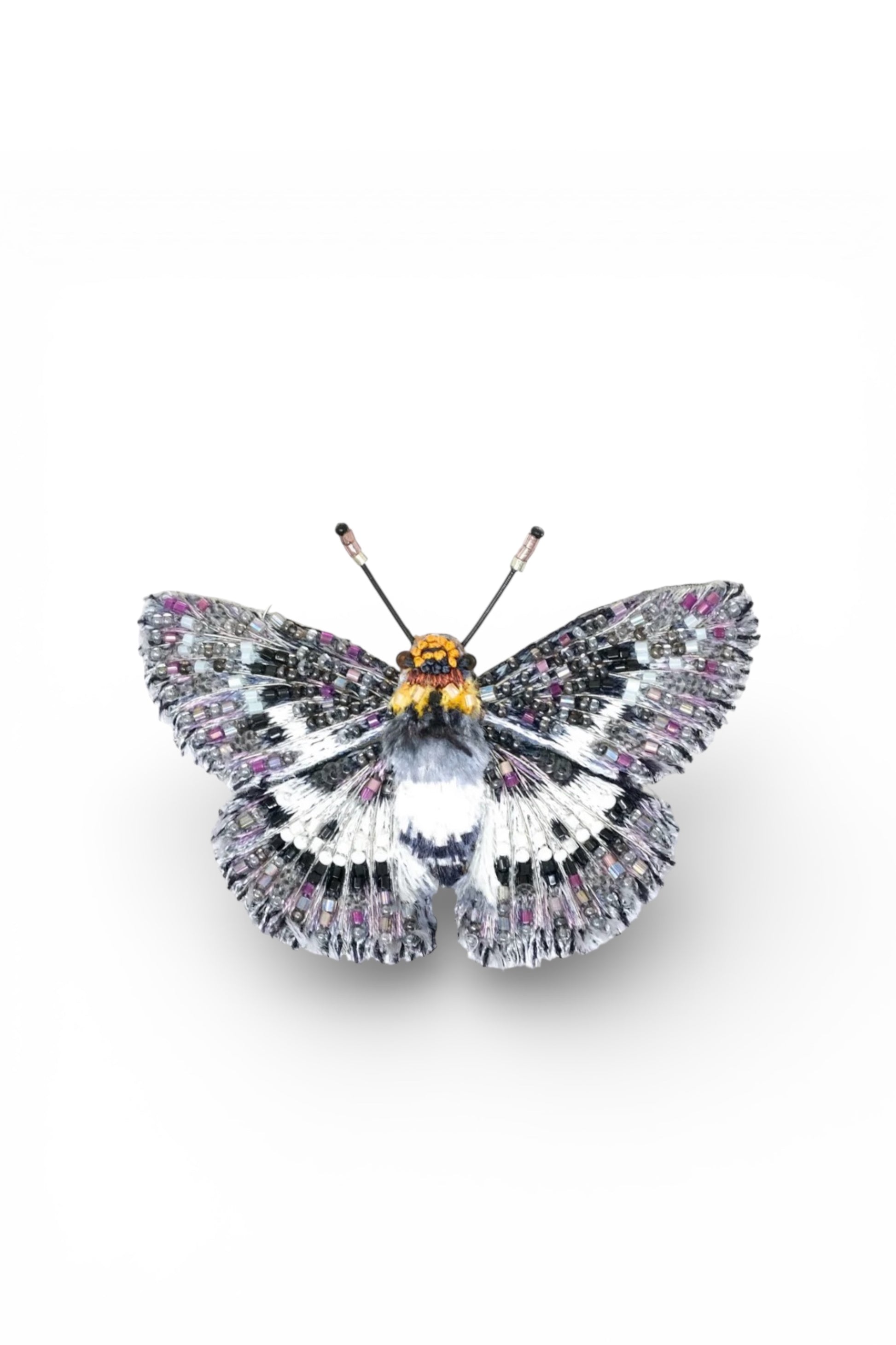 Yellow Breast Flat Butterfly Brooch Pin Accessories Trovelore