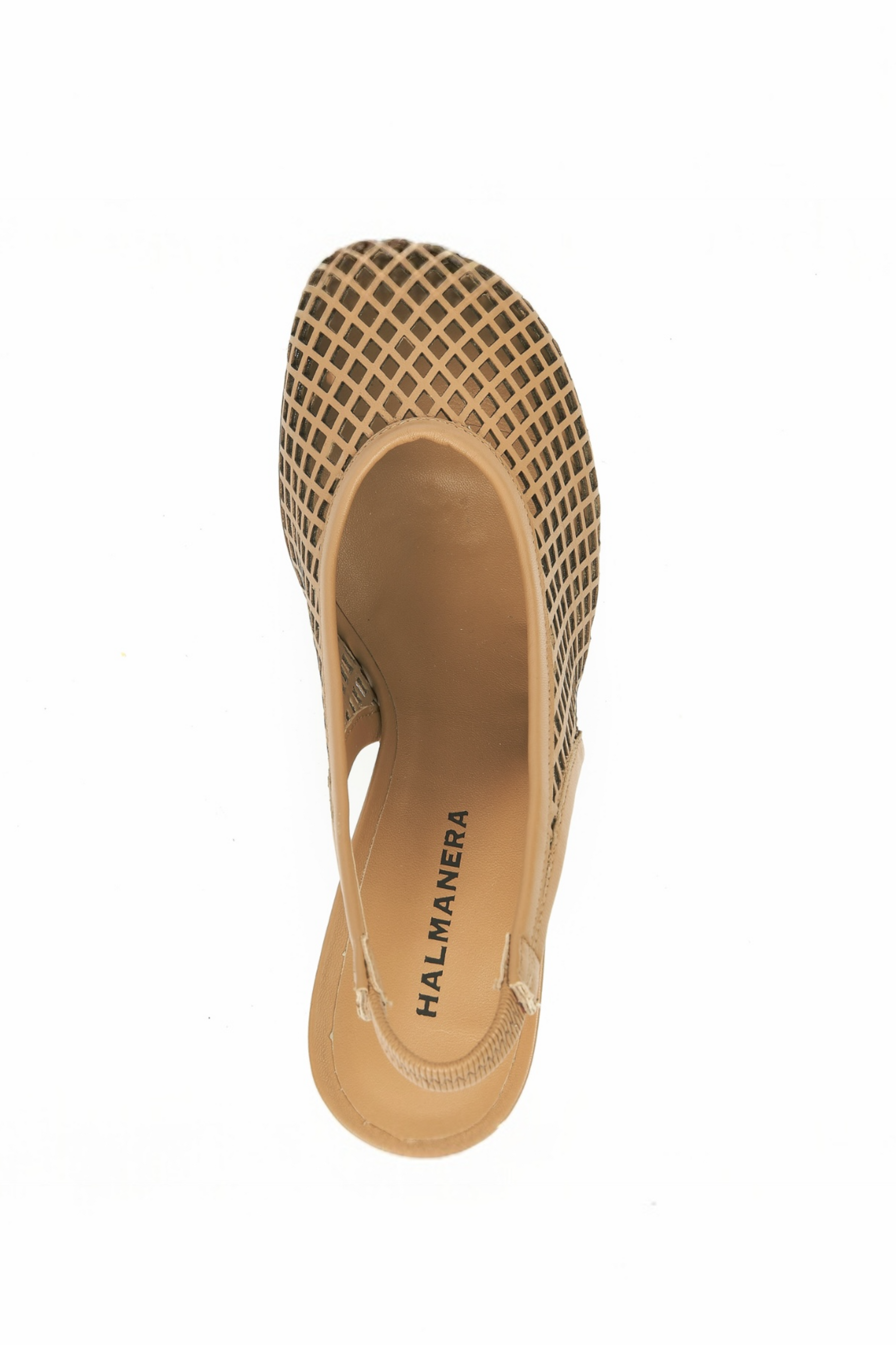 Adele Lasercut Heels in Tan Shoes Halmanera