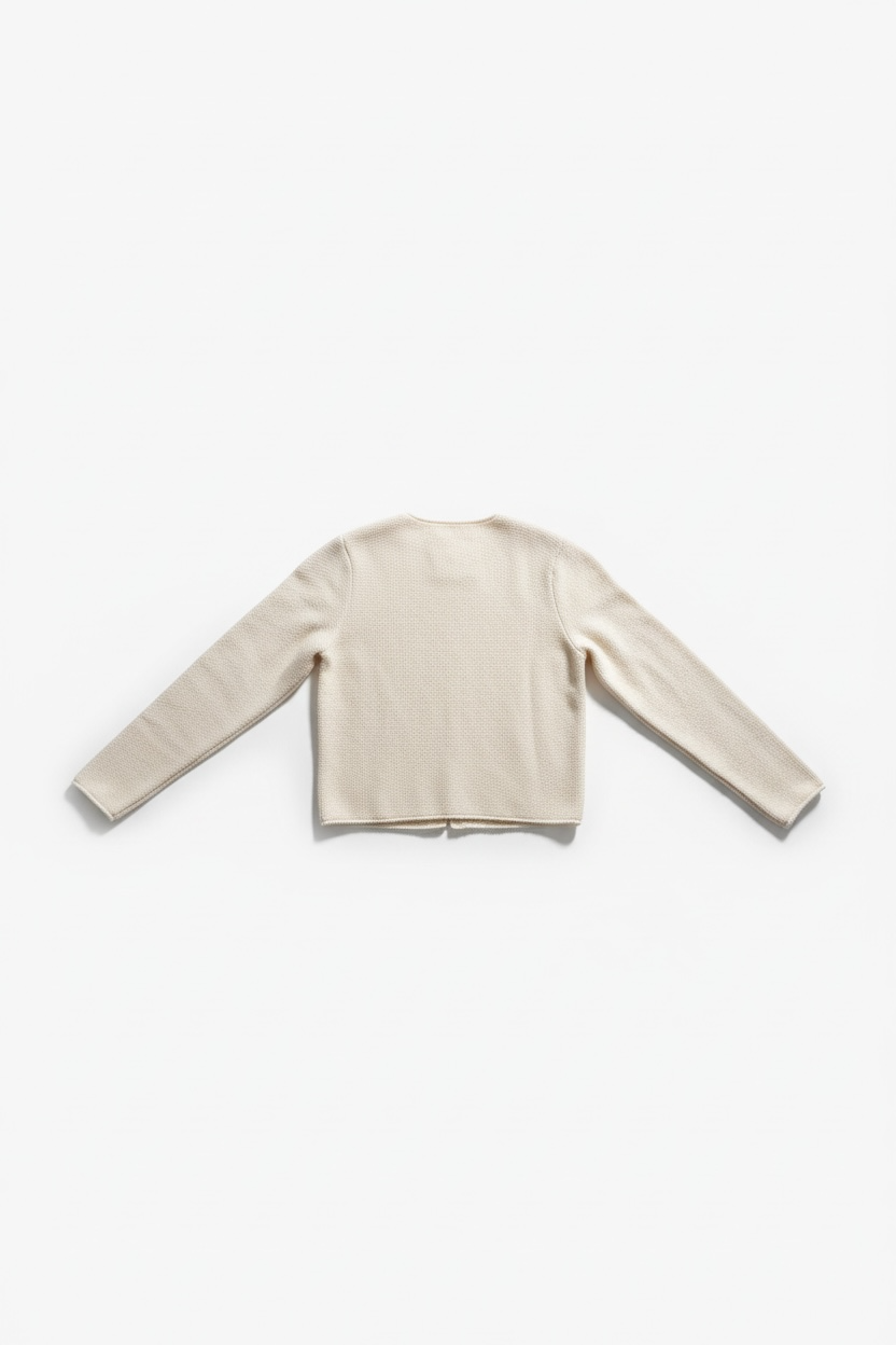 Lolita Cardigan in Cream Pima Cotton Tops CHRISTINE ALCALAY
