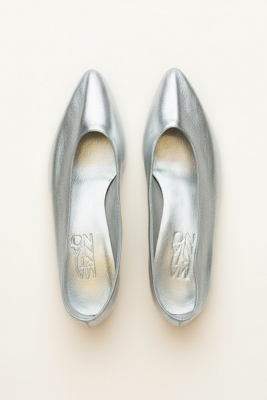 After Party in Silver Heels Shoes Martiniano