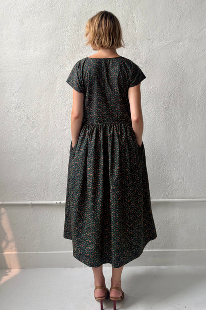 Hannah Dolman Sleeve Dress in Cotton
