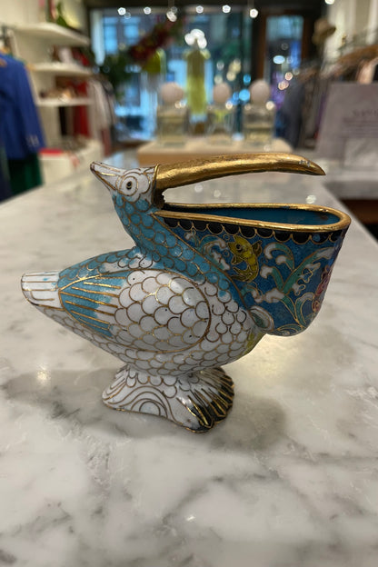 Porcelain Pelican Figurine