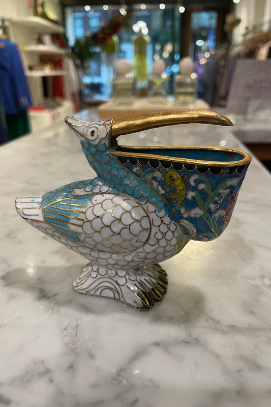 Porcelain Pelican Figurine Home Vintage Goods