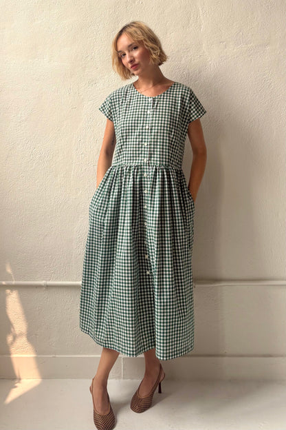 Hannah Dolman Sleeve Dress in Cotton