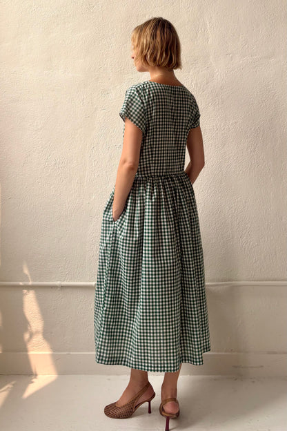 Hannah Dolman Sleeve Dress in Cotton