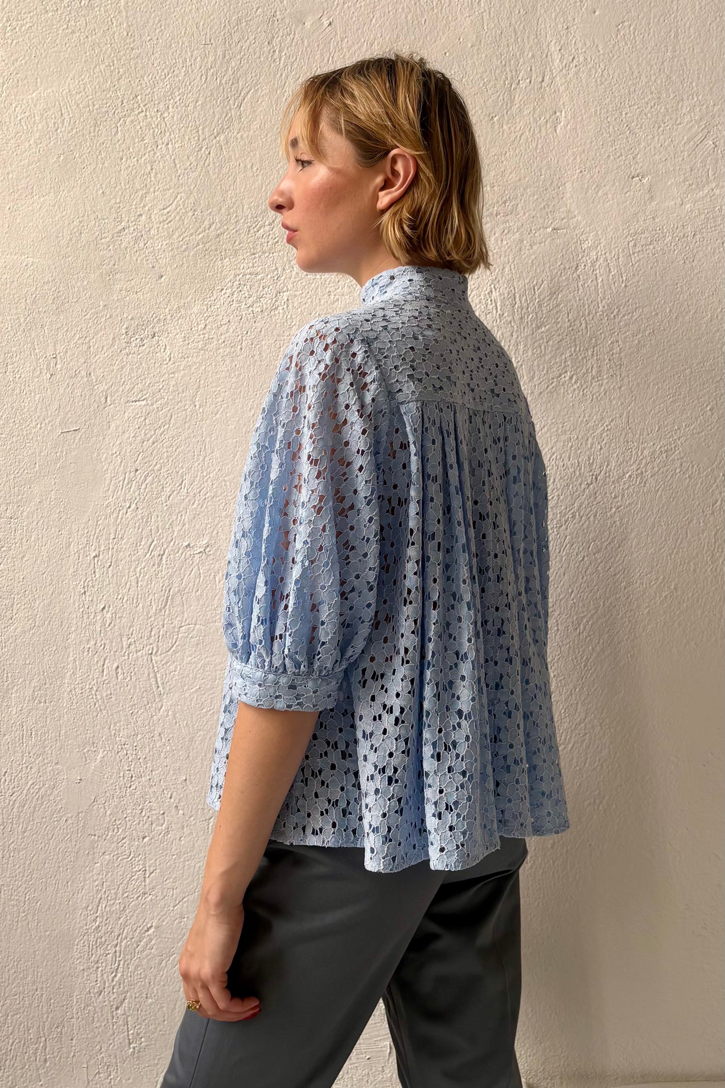 Livia Blouse in Corded Lace