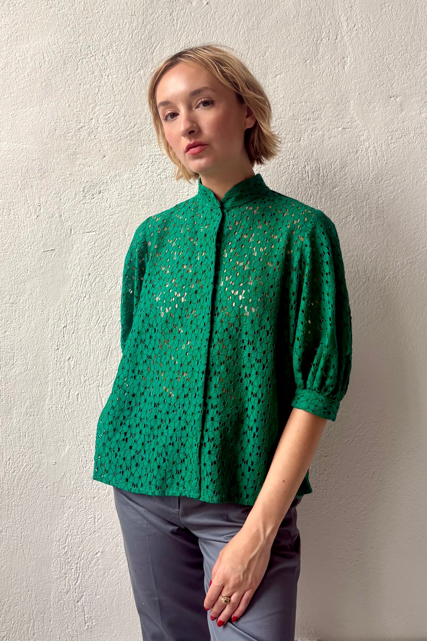 Livia Blouse in Corded Lace