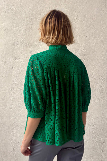 Livia Blouse in Corded Lace