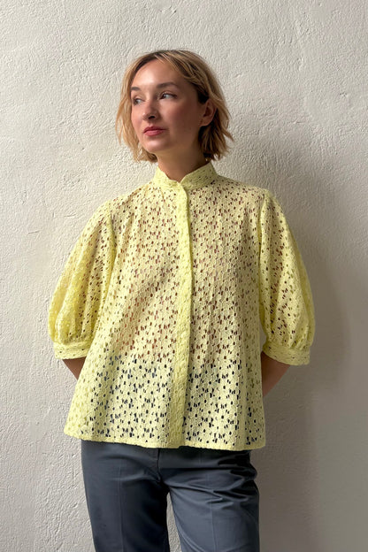 Livia Blouse in Corded Lace