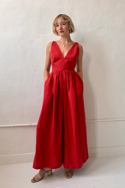 Quynh Jumpsuit in Linen Jumpsuits CHRISTINE ALCALAY