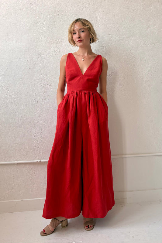 Quynh Jumpsuit in Linen