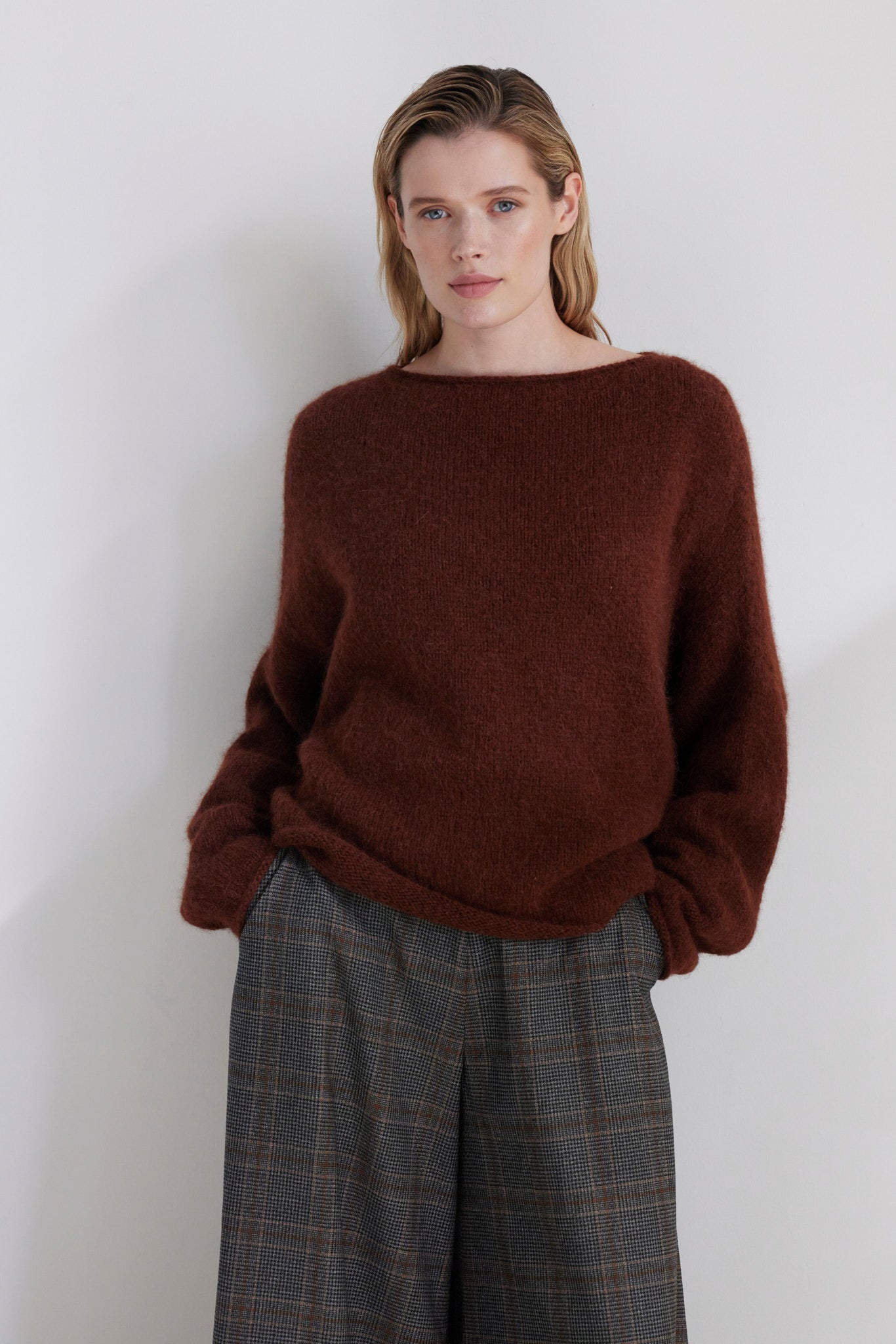 SAMPLE FW26 - Ines Sweater - Cacao Samples CHRISTINE ALCALAY Cacao One size