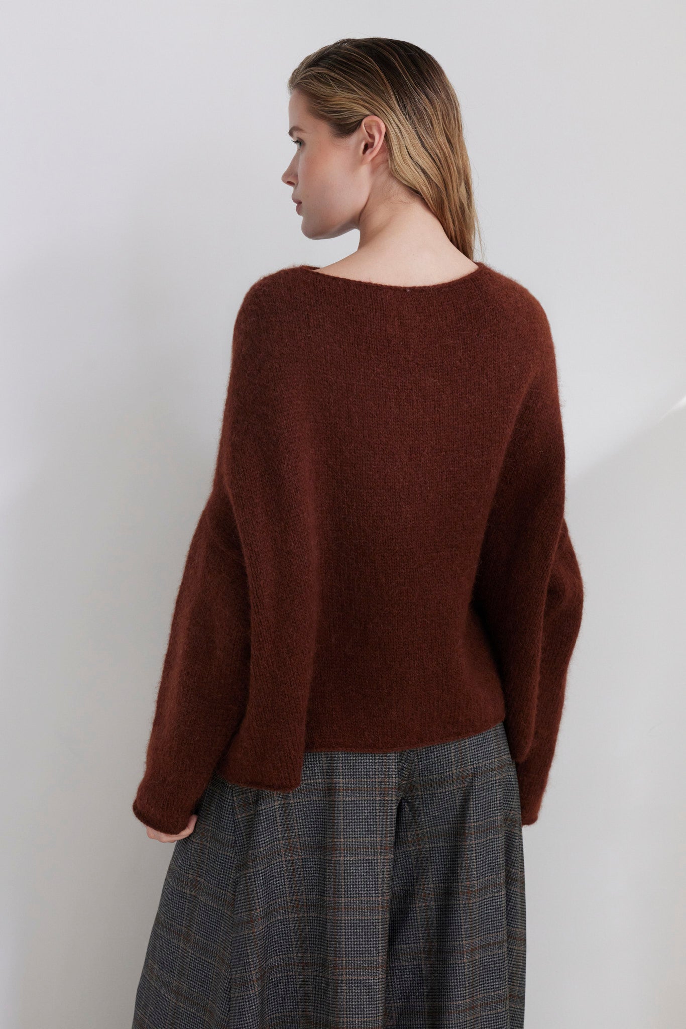 SAMPLE FW26 - Ines Sweater - Cacao Samples CHRISTINE ALCALAY