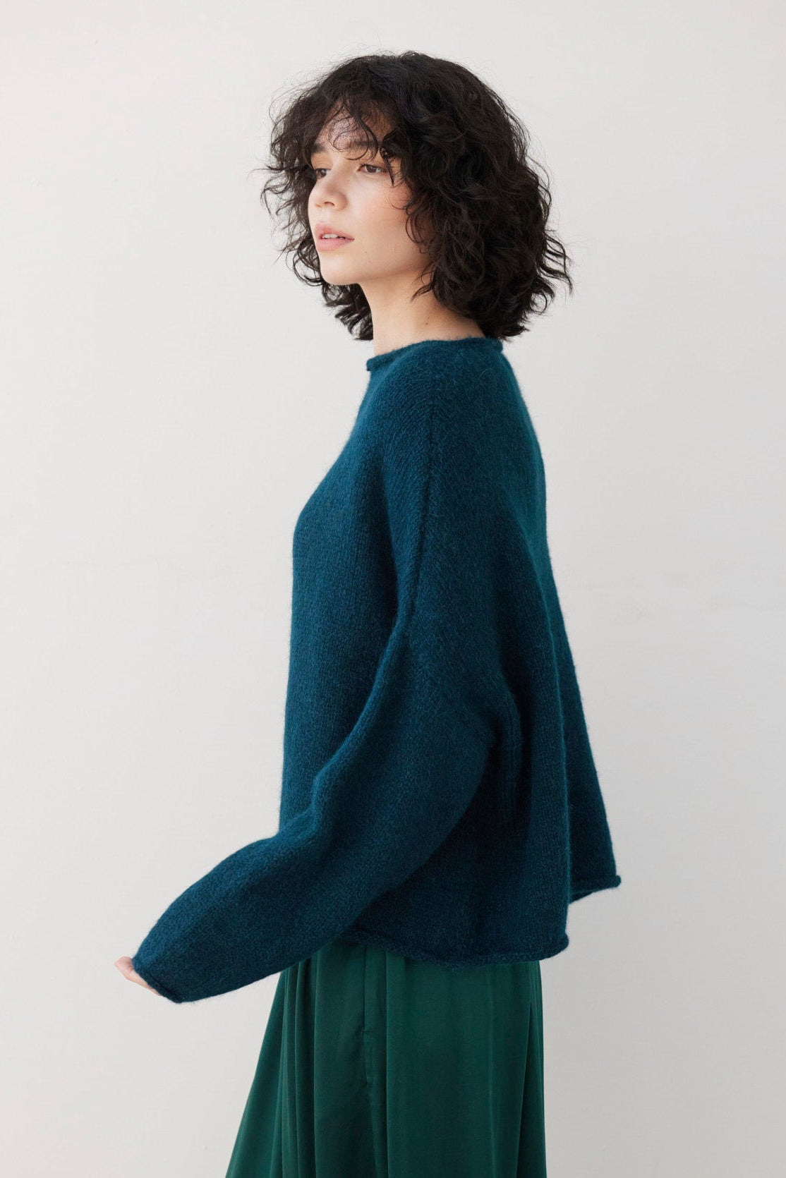 SAMPLE FW26 - Ines Sweater - Deep Teal Samples CHRISTINE ALCALAY