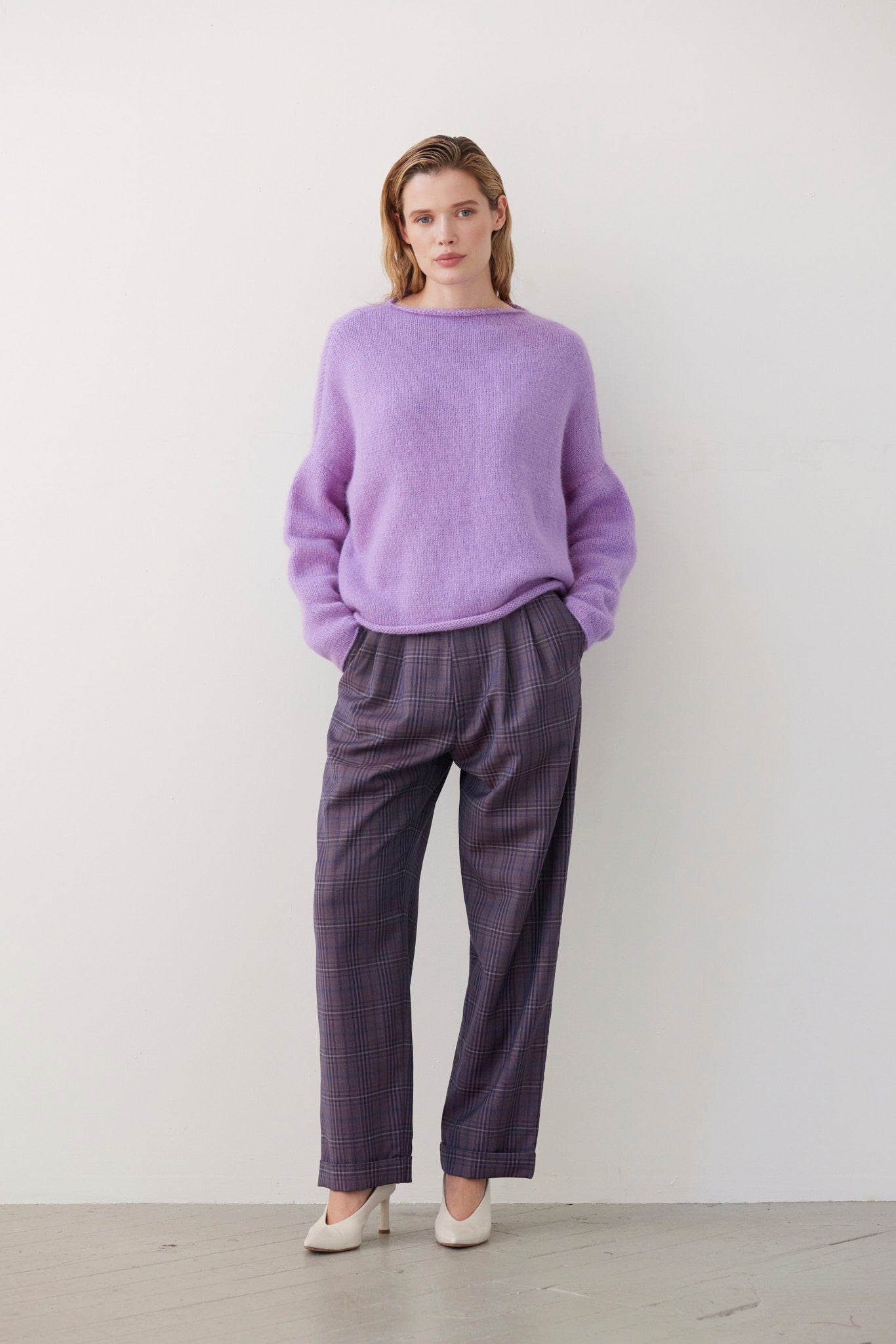 SAMPLE FW26 - Ines Sweater - Lilac Samples CHRISTINE ALCALAY