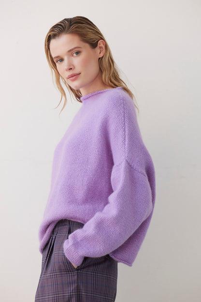 SAMPLE FW26 - Ines Sweater - Lilac Samples CHRISTINE ALCALAY
