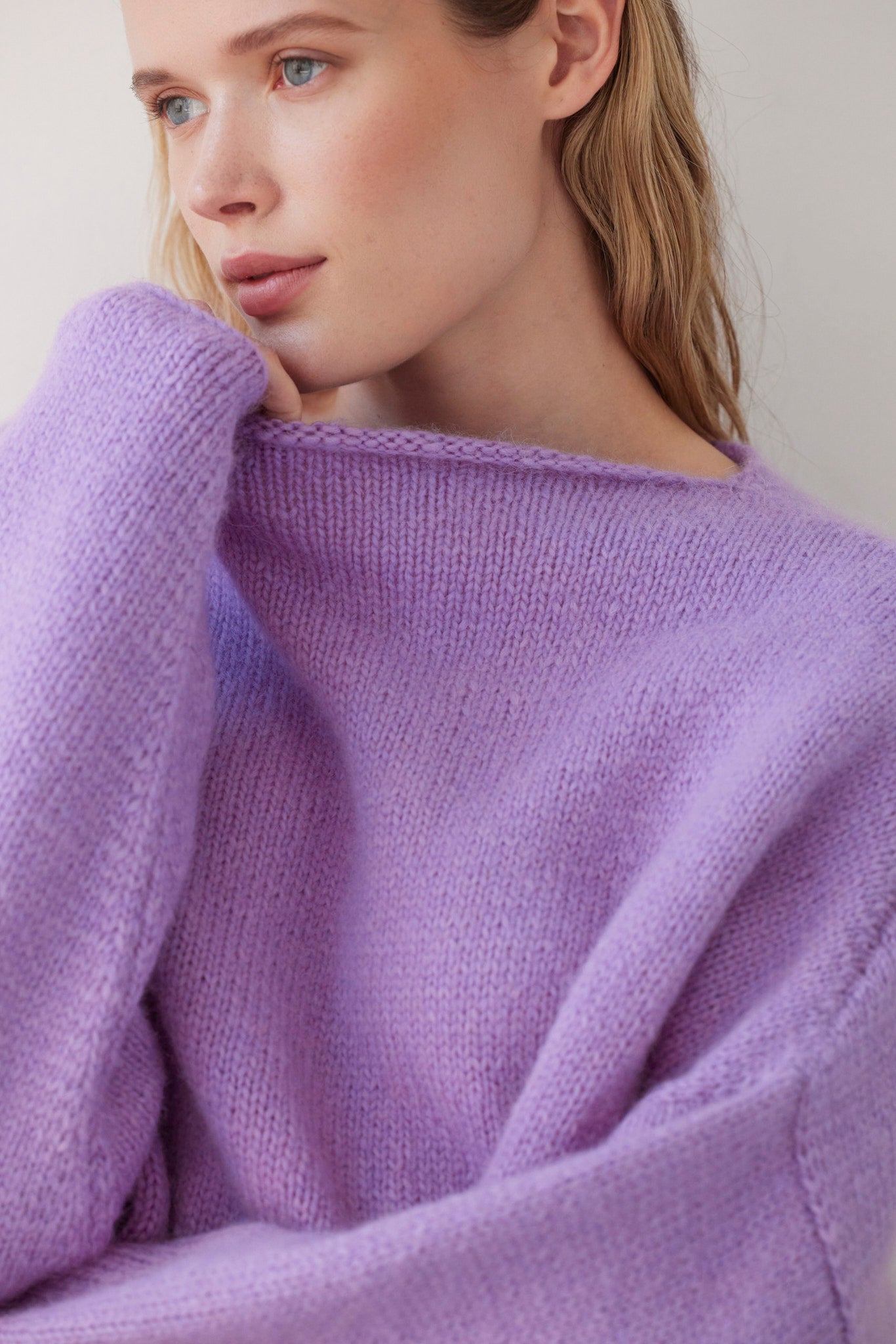 SAMPLE FW26 - Ines Sweater - Lilac Samples CHRISTINE ALCALAY Lilac One size